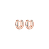 Aretes tipo arracadas de plata chapados en oro  para mujer