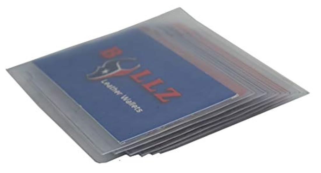 Juego de 2 billeteras de vinilo resistente de 6 páginas