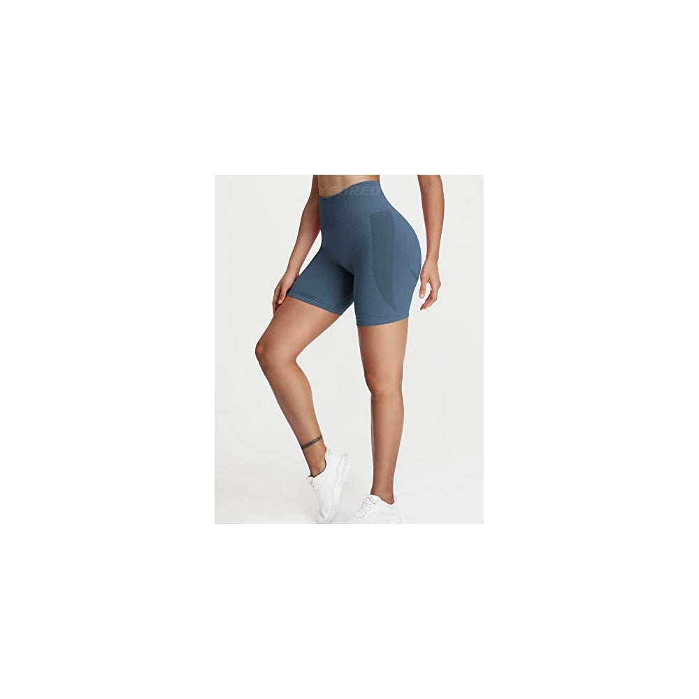 Shorts cortos sin costuras de cintura alta talla S
