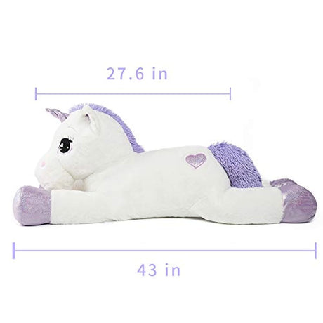 Peluches animal de peluche de unicornio gigante 40.6