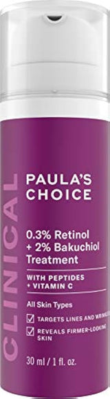 Elección de Paula CLÍNICA 0 3% de retinol 2% tratamiento