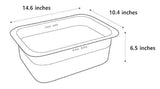 Incoc - Cubo de acero inoxidable para lavabo y vajilla