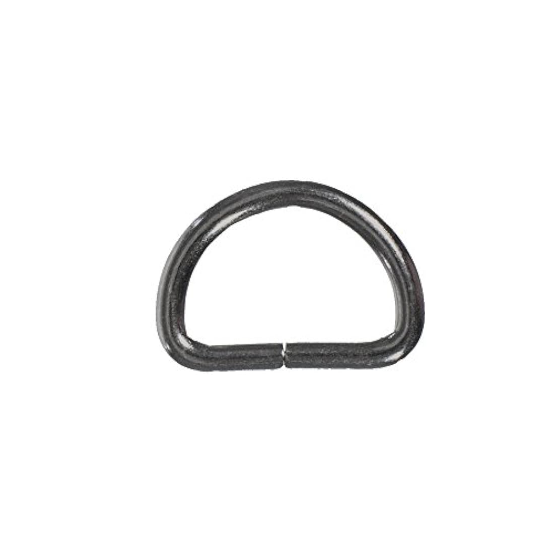 West Coast Paracord -Anillos en D de metal negro de 3/4