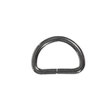 West Coast Paracord -Anillos en D de metal negro de 3/4