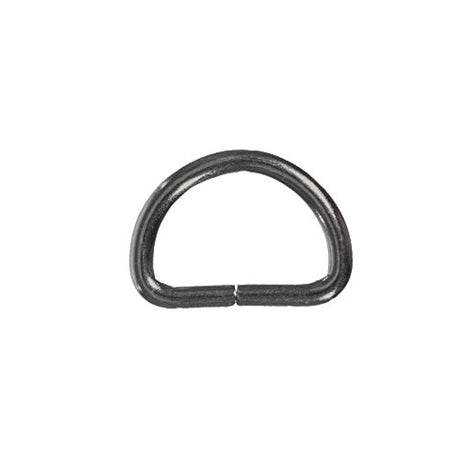 West Coast Paracord -Anillos en D de metal negro de 3/4
