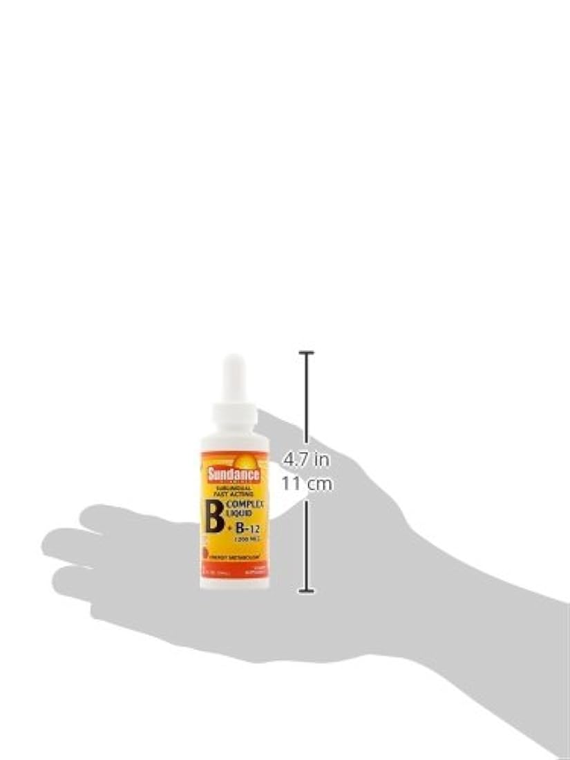 Sundance B Complex Plus B-12 1200 mcg líquido, 2 onzas líquidas