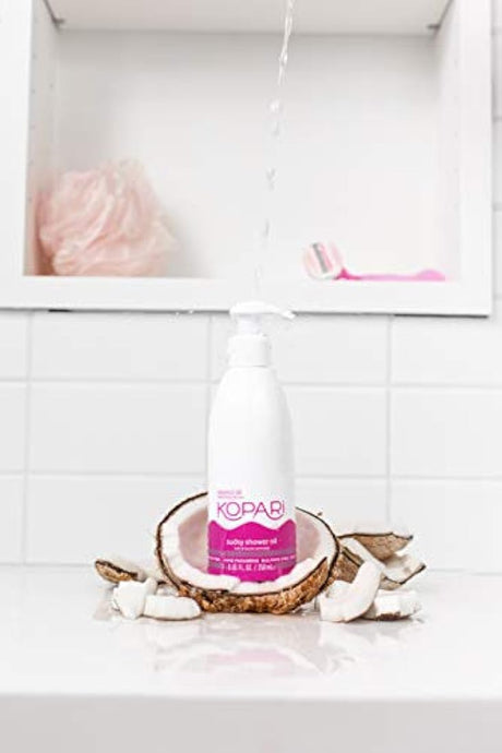 Kopari Aceite de ducha de coco,limpieza la piel, hidratación