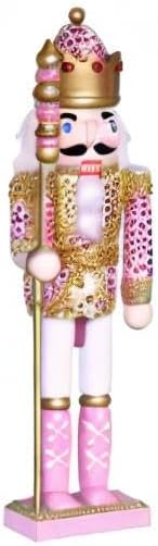 Figuras de Nutcracker de Madera, Decoración Navideña, 12 Pulgadas