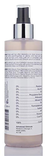 Tóner de roewater  carbón y aloe vera, 283 ml La fórmula  PH