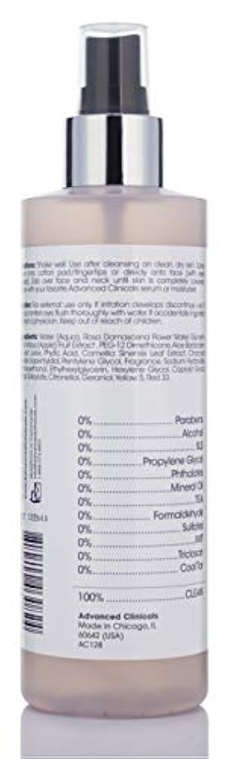 Tóner de roewater  carbón y aloe vera, 283 ml La fórmula  PH