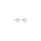 Aretes pequeños con forma de círculo para mujer