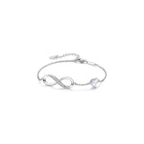 Pulseras de plata de ley 925 ajustable para día de la madre