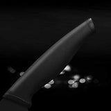 hecef - Juego de 6 cuchillos de óxido negro con funda