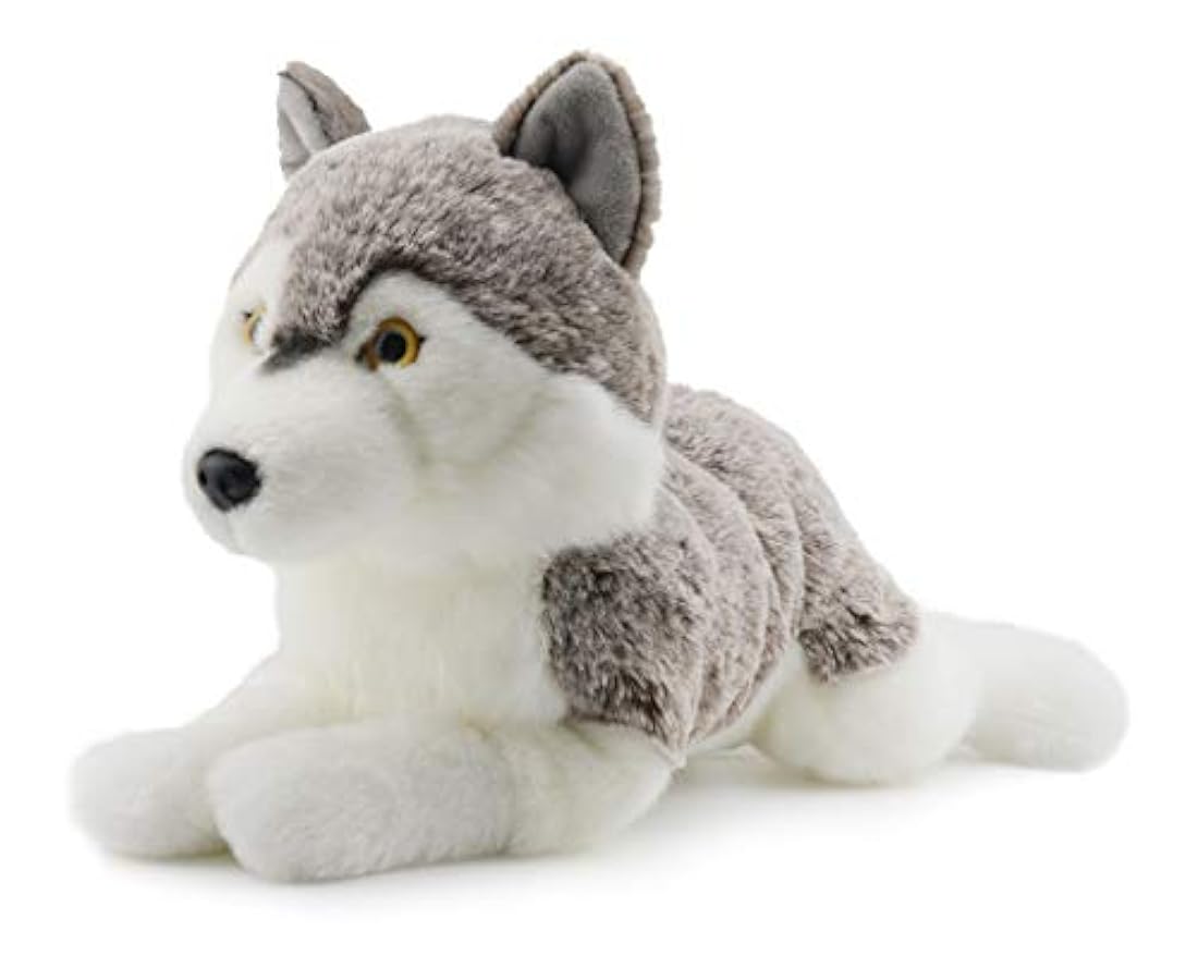 Oso de peluche de lobo siberiano 14 pulg