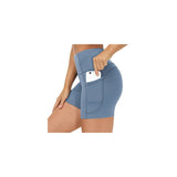 Shorts cortos de yoga para mujer con cintura alta talla S