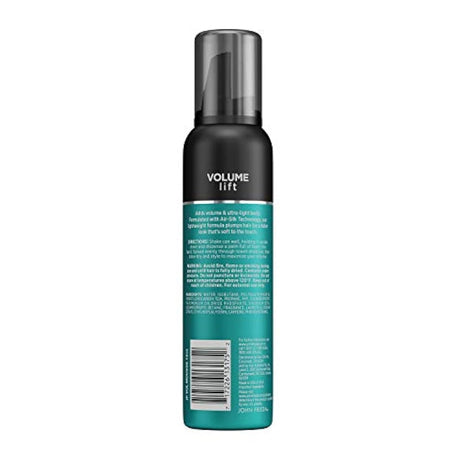 Mousse nutritivo para cabello fino volumen natural 7.5 oz