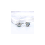 Aretes brillantescon circonita cúbica de cristal