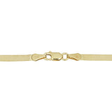 Pulsera de espiga de oro amarillo de 10 k