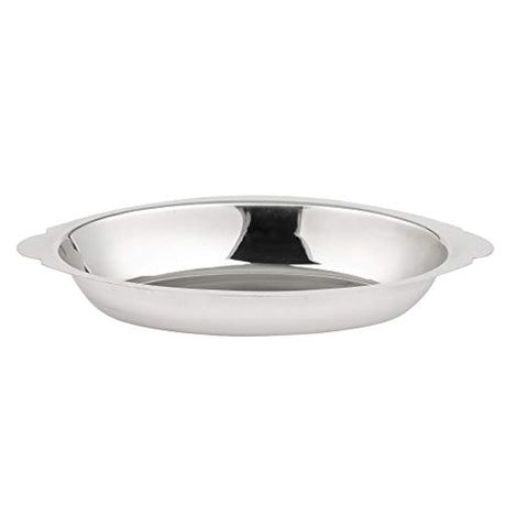 20 oz Acero Inoxidable AU gratinado Servir ovalada bandeja