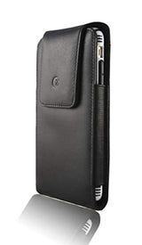 Funda de piel con pinza para cinturón