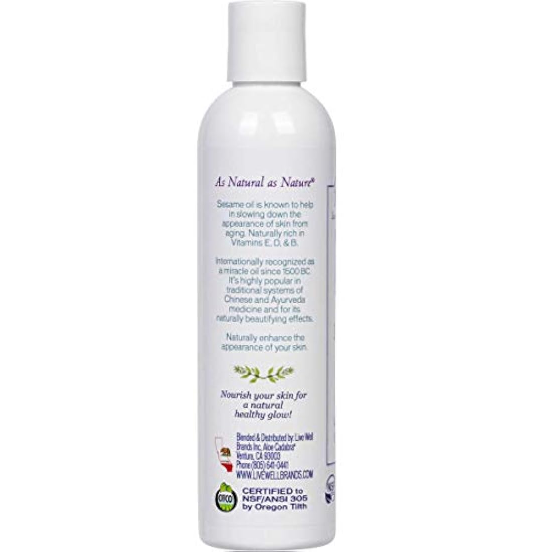 Aceite de masaje corporal de aloe Cadabra mejor para baños