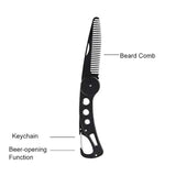 Peine plegable para barba de acero inoxidable Delaman