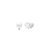 Aretes Clip de perlas de agua dulce simuladas para mujeres