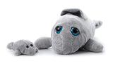 Peluche de Manatí color gris para niños.The Petting Zoo