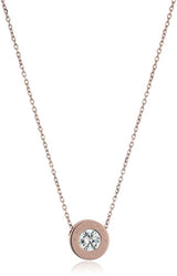 Collar y Cadena dorado con colgante de cristal, Michael Kors