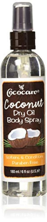 aceite seco corporal de coco spray, 6 ounce