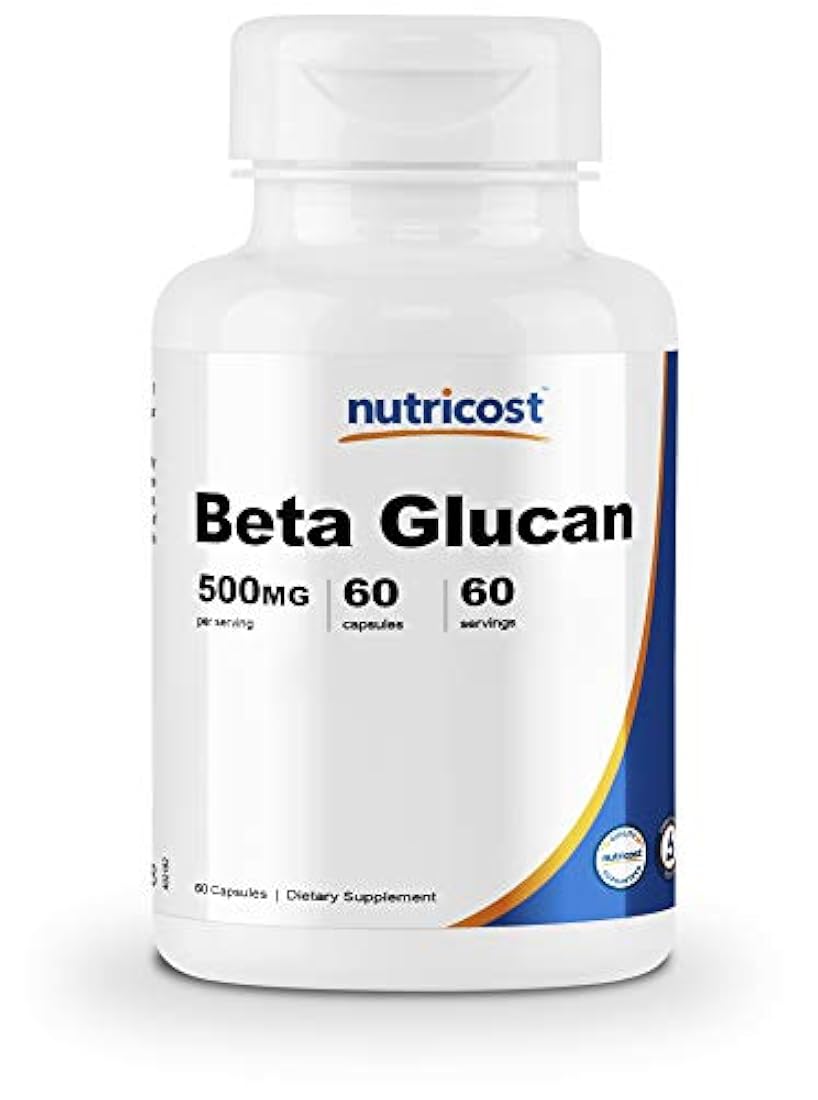 Nutricost Beta Glucan 500 mg 1,3D Glucan, 60 cápsulas