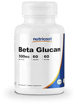 Nutricost Beta Glucan 500 mg 1,3D Glucan, 60 cápsulas