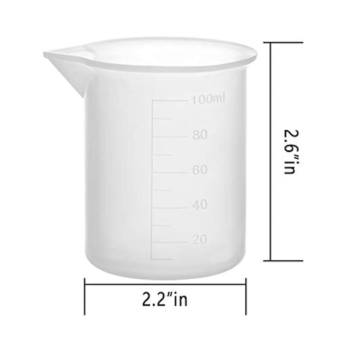 100ml Resin Measuring Cups, Gartful 9PCS 3 oz Graduated Silicone Resin Mixing Cups, Nonstick Reusable Stir and Pour Tools for Epoxy Resin, Jewelry Casting Molds, Acrylic Paint Pouring, Cup Making