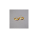Aretes de aro gruesos chapados en oro
