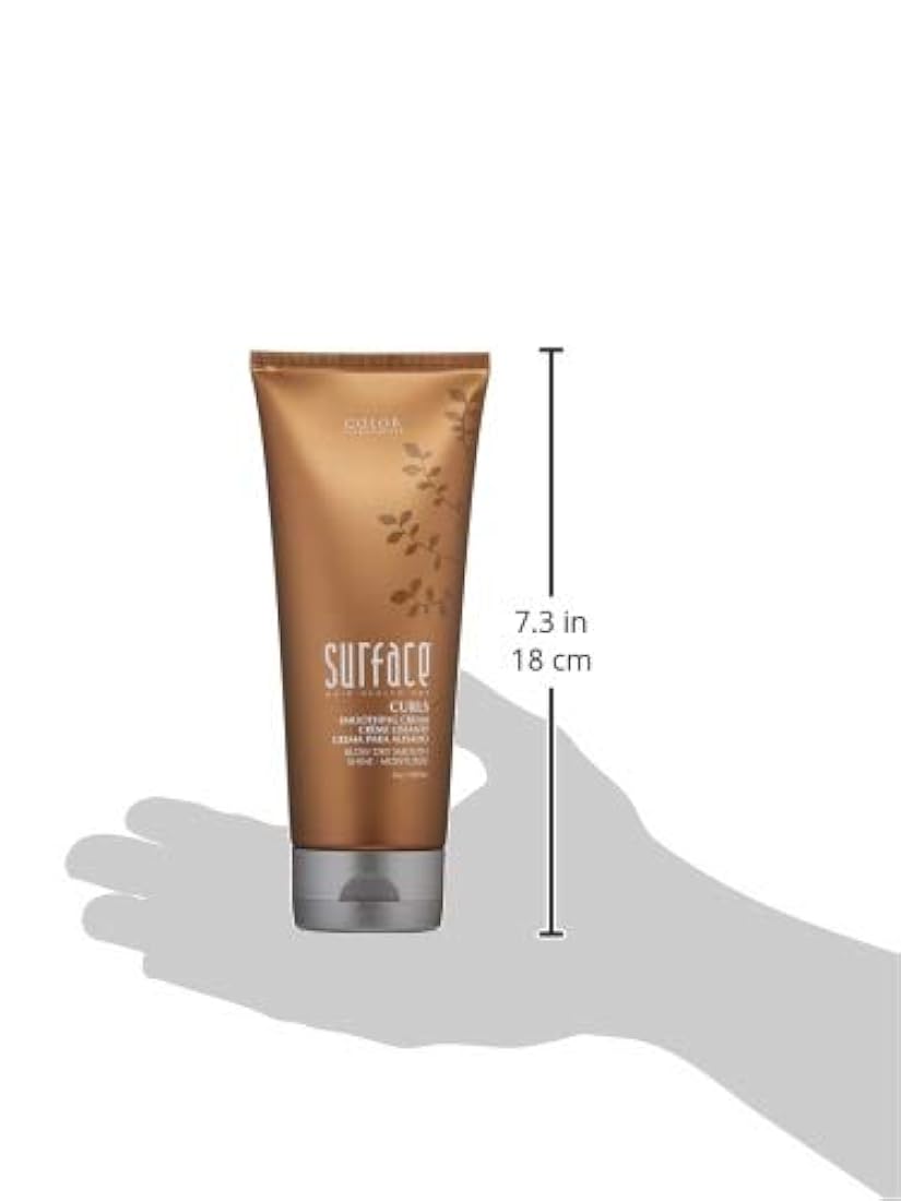 Superficie rizos de pelo alisar crema, 7 fl.
