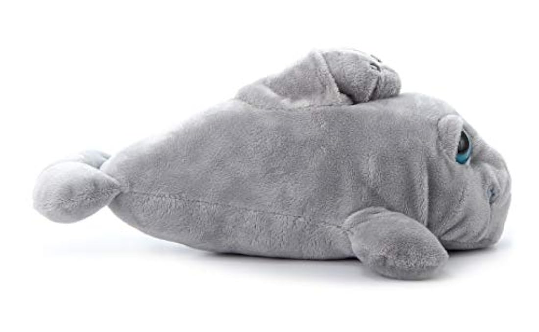 Peluche de Manatí color gris para niños.The Petting Zoo