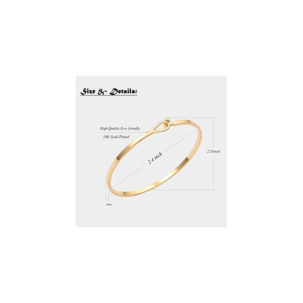 Pulsera de barra de oro para mujer simple y delicado