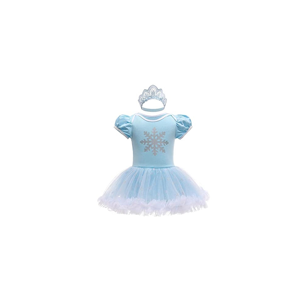 Dsifraz con diadema para bebé diseño de princesa 3-6 meses