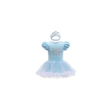 Dsifraz con diadema para bebé diseño de princesa 3-6 meses