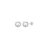 Aretes de bola de plata de ley