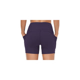 Shorts cortos de yoga para mujer con cintura alta talla XL