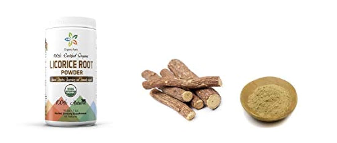 orgánico Regaliz Root Polvo 16 oz-1 lb Respiratorio natural