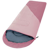 Clostnature Saco de dormir para adultos y niños, ligero saco de dormir para niñas, niños, jóvenes, ultraligero saco de dormir para clima frío, saco de compresión incluido (cremallera derecha)