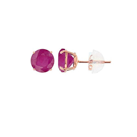 Aretes de tuerca de piedra natalicia