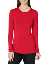 Camiseta tejida manga larga color rojo para mujer. Cherokee