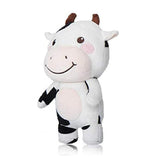 Muñecas de peluche con diseño de vaca sonriente, 10.0 in