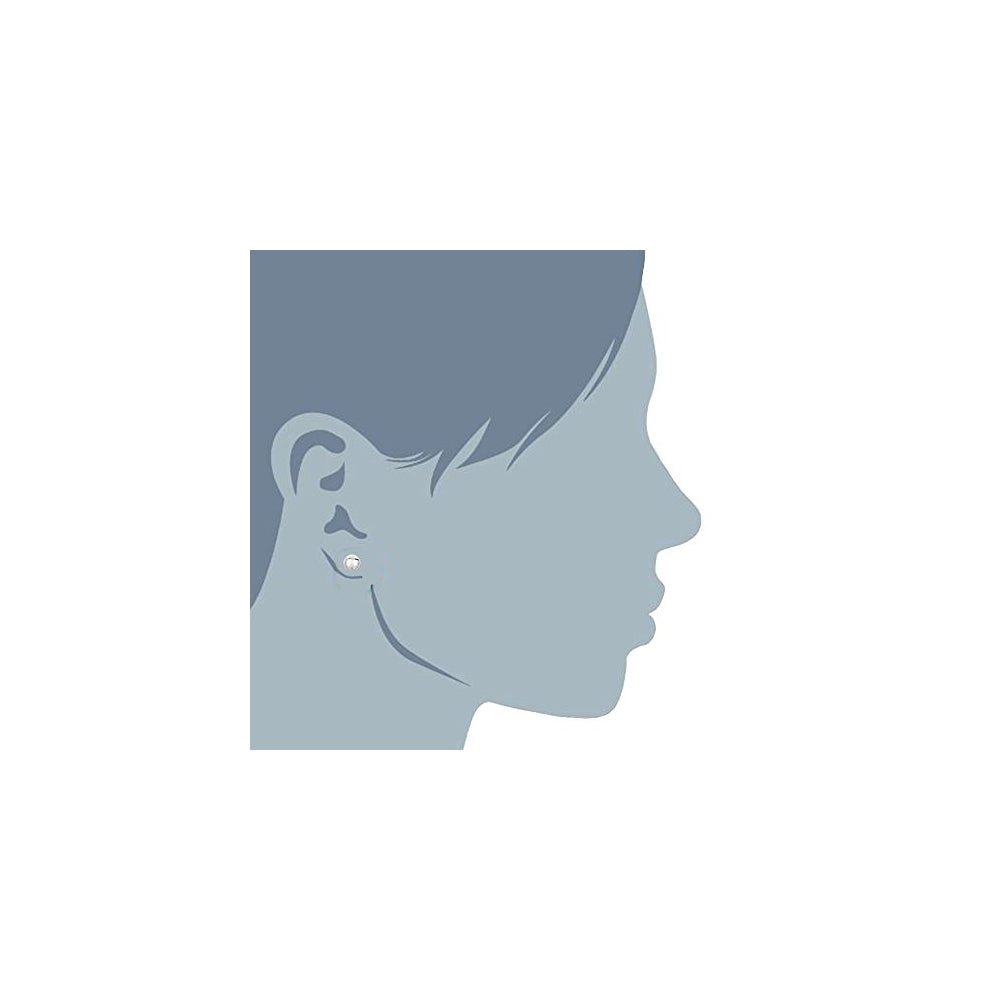 Aretes de bola de plata de ley