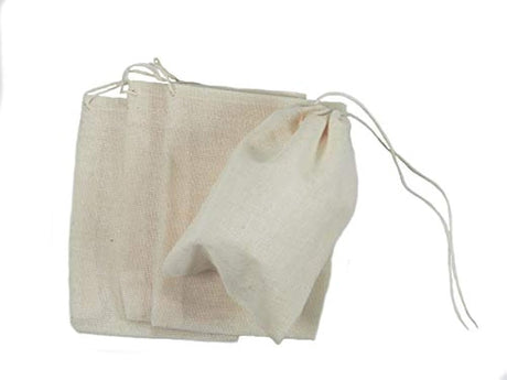 Juego de 4 bolsas con cordón para cerrar especias