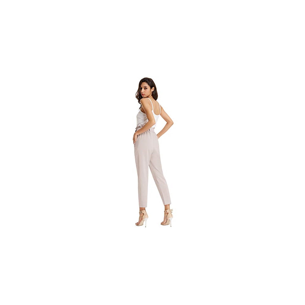Pantalones de mujer con bolsillos, cintura alta Talla XS