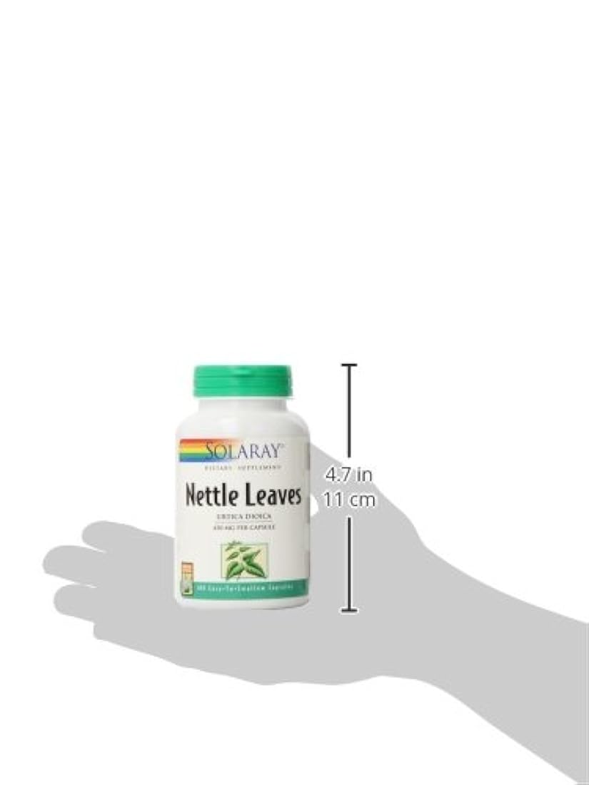 Solaray Nettle Leaf 450mg Vegano, Sin OGM |